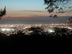 貝殻山の夜景